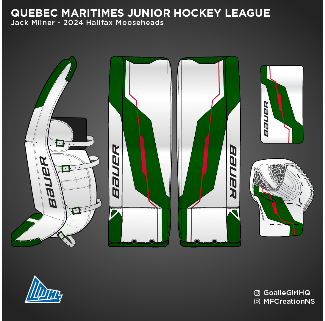 Jack Milner 2024 Halifax Mooseheads equipment design