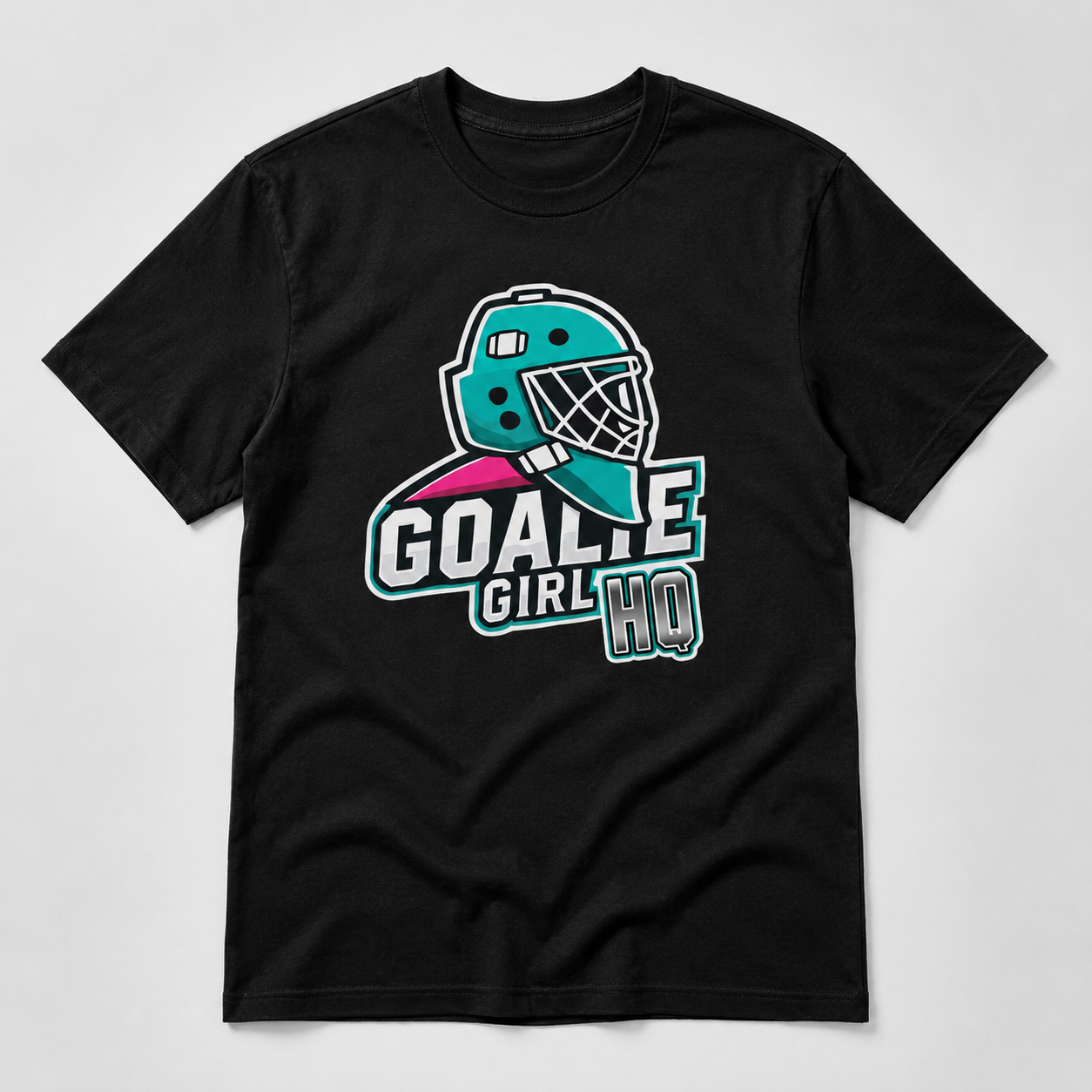Black signature Goalie Girl HQ T-shirt